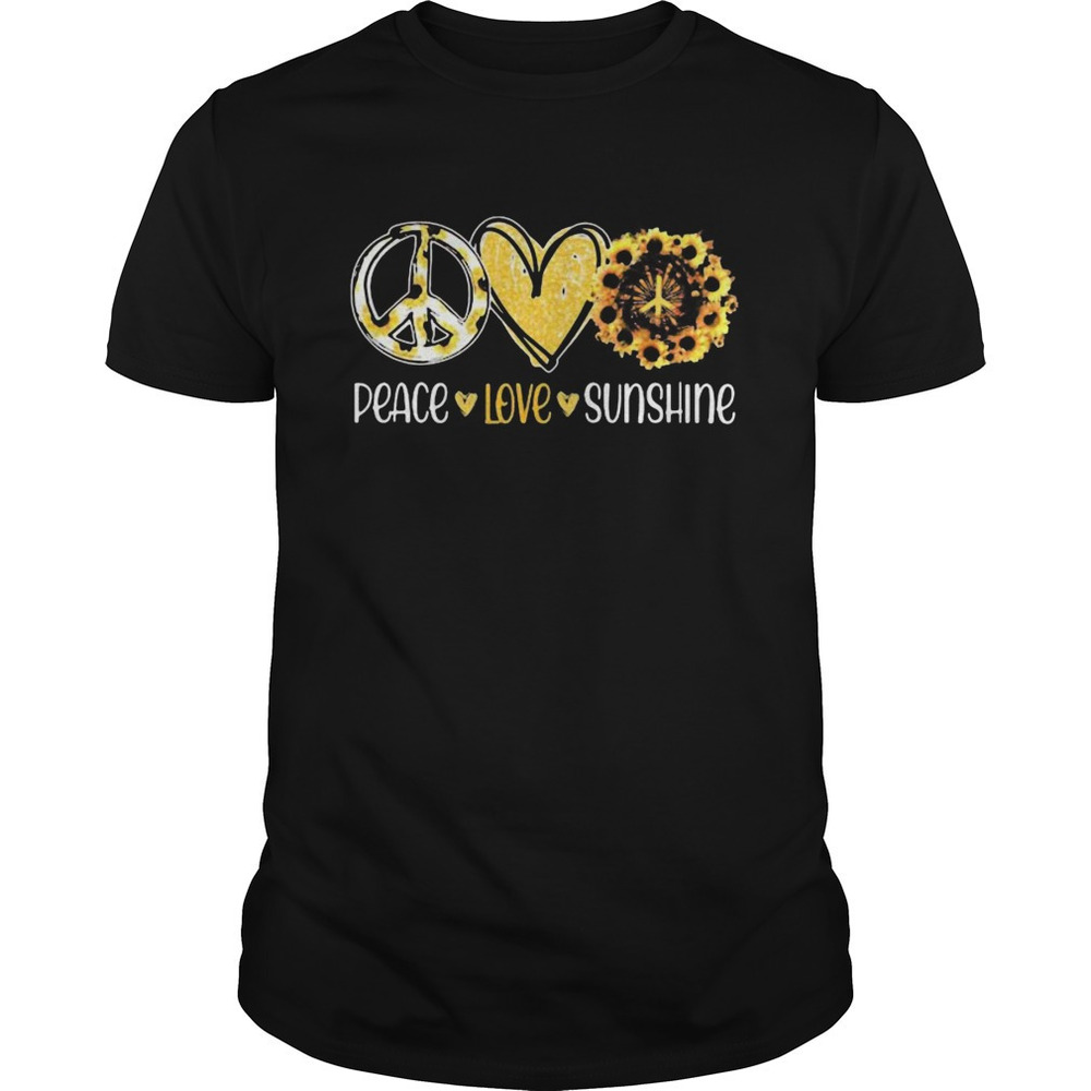 Peace Love Sunshine Sunflowers Shirt